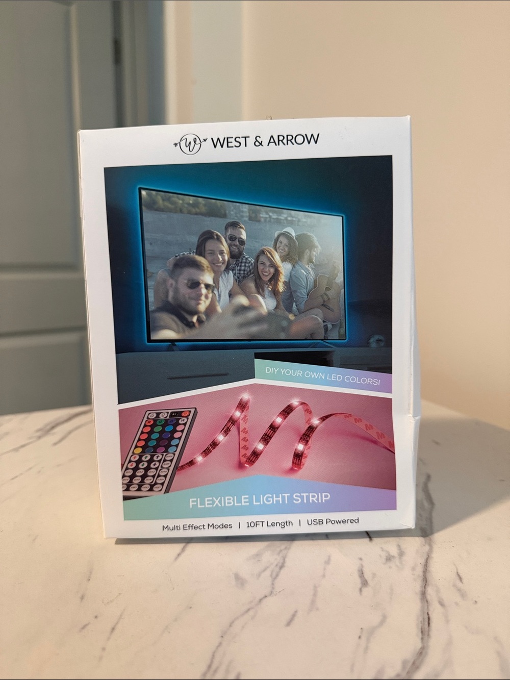 West & Arrow Flexible LED Light Strip - Pink Accent
